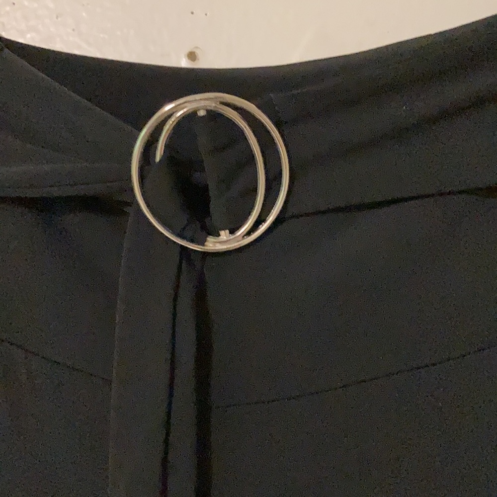 Culottes, black, self adjust belt, small - Picture 2 of 2